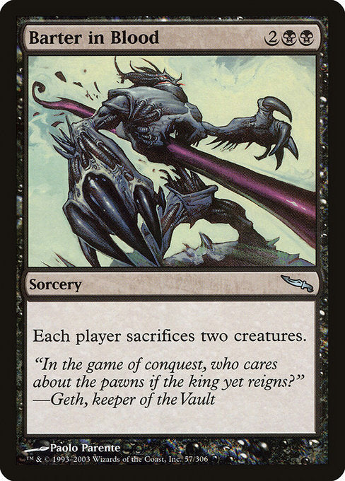 Barter in Blood (57) (Foil) - Mirrodin - Game On