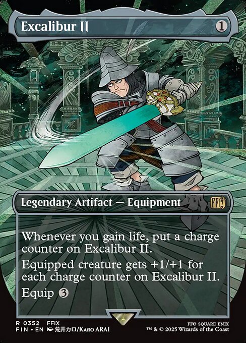 Excalibur II (352) - BORDERLESS - FULL ART - Final Fantasy - Game On