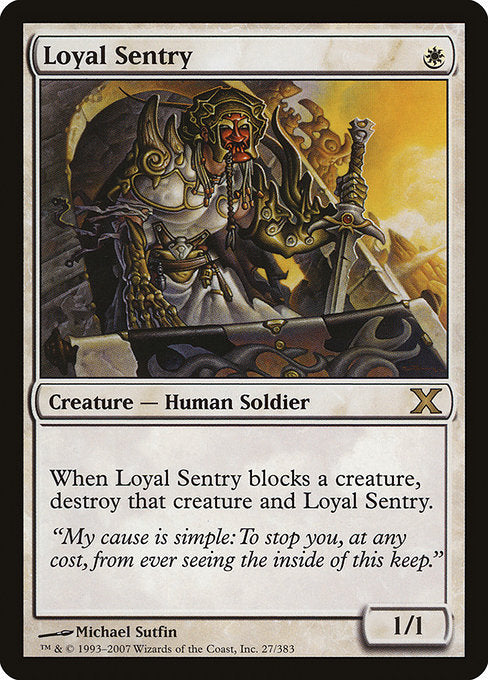 Loyal Sentry (27) (Foil) - Tenth Edition - Game On