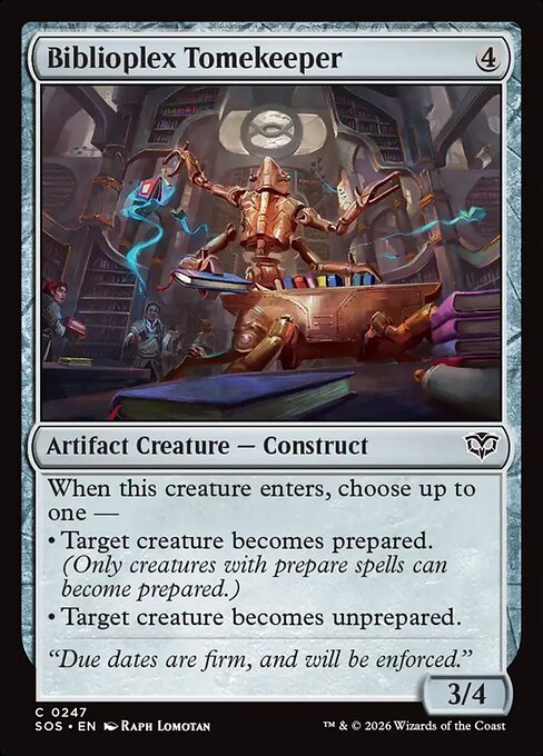Biblioplex Tomekeeper (247) (Foil) - Secrets of Strixhaven - Game On