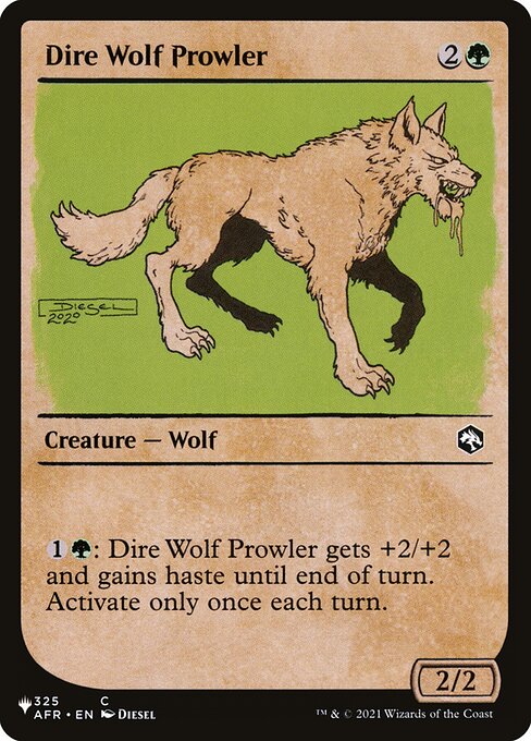 Dire Wolf Prowler (AFR-325) - SHOWCASE - The List - Game On