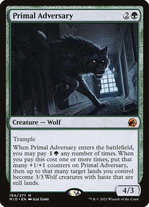 Primal Adversary (194) (Foil) - Innistrad: Midnight Hunt - Game On