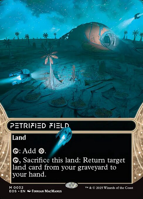 Petrified Field (32) - BORDERLESS - FULL ART - Edge of Eternities: Stellar Sights - Game On