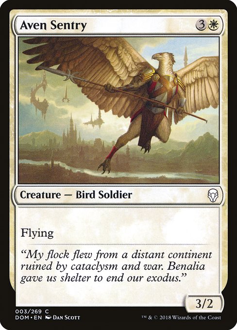Aven Sentry (3) (Foil) - Dominaria - Game On