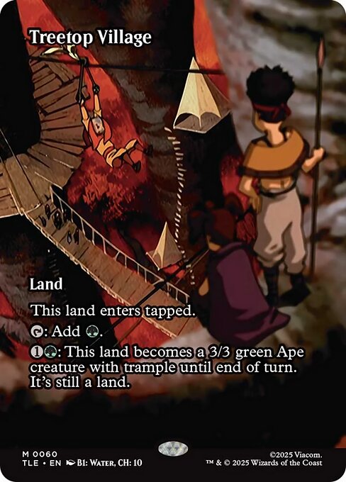 Treetop Village (60) - BORDERLESS - FULL ART (Foil) - Avatar: The Last Airbender Eternal - Game On