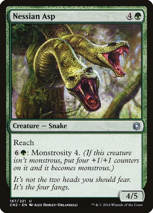 Nessian Asp (187) (Foil) - Conspiracy: Take the Crown - Game On