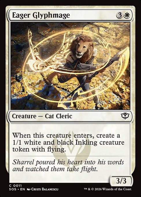 Eager Glyphmage (11) (Foil) - Secrets of Strixhaven - Game On
