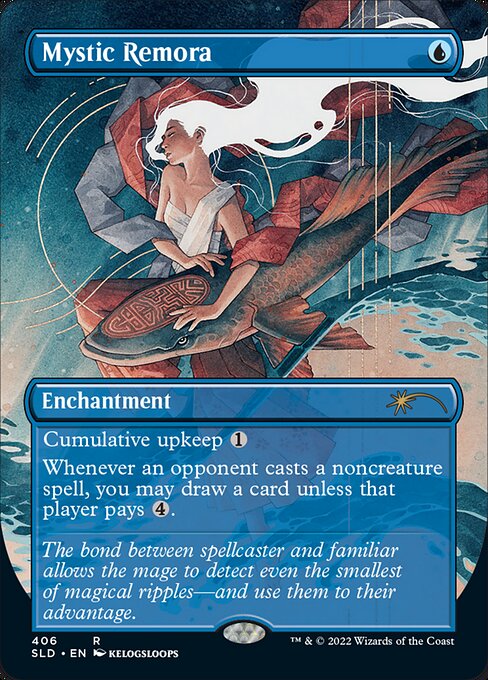 Mystic Remora (406) - BORDERLESS - FULL ART - Secret Lair Drop - Game On