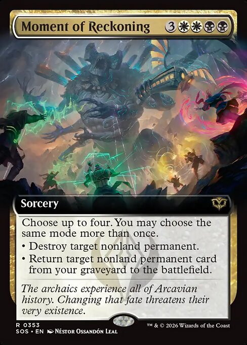 Moment of Reckoning (353) - EXTENDED ART (Foil) - Secrets of Strixhaven - Game On