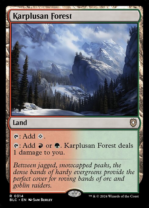 Karplusan Forest (314) - Bloomburrow Commander - Game On