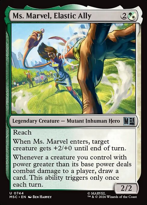 Ms. Marvel, Elastic Ally (744) - Marvel Super Heroes Commander - Game On