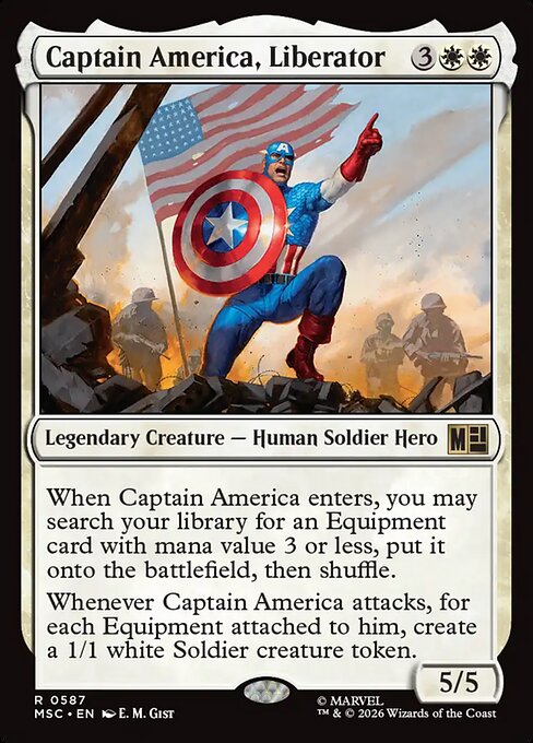 Captain America, Liberator (587) - Marvel Super Heroes Commander - Game On