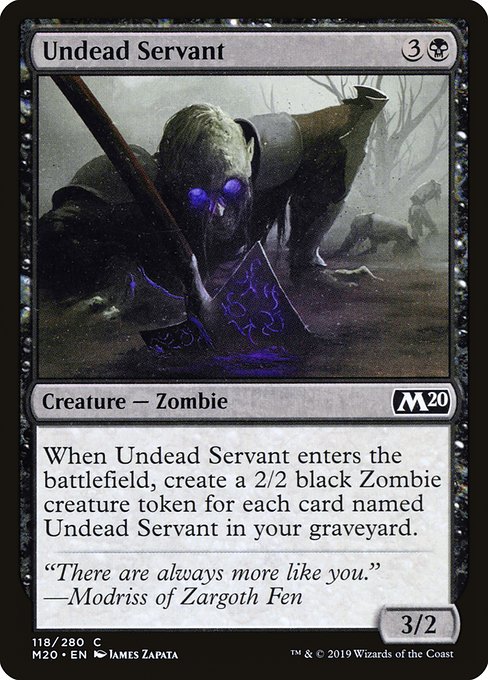 Undead Servant (118) (Foil) - Core Set 2020 - Game On