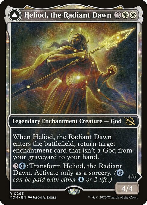 Heliod, the Radiant Dawn // Heliod, the Warped Eclipse (293) - SHOWCASE - FULL ART (Foil) - March of the Machine - Game On