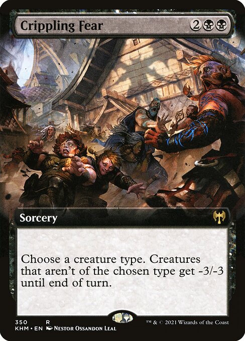 Crippling Fear (350) - EXTENDED ART - Kaldheim - Game On