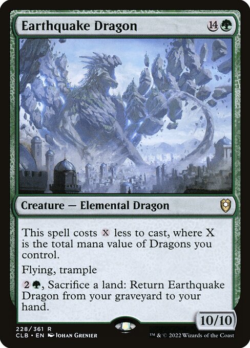 Earthquake Dragon (228) (Foil) - Commander Legends: Battle for Baldur's Gate - Game On