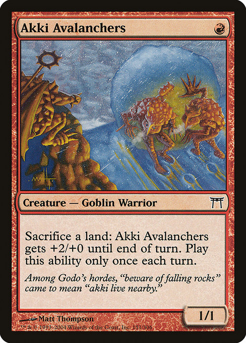 Akki Avalanchers (151) - Champions of Kamigawa - Game On