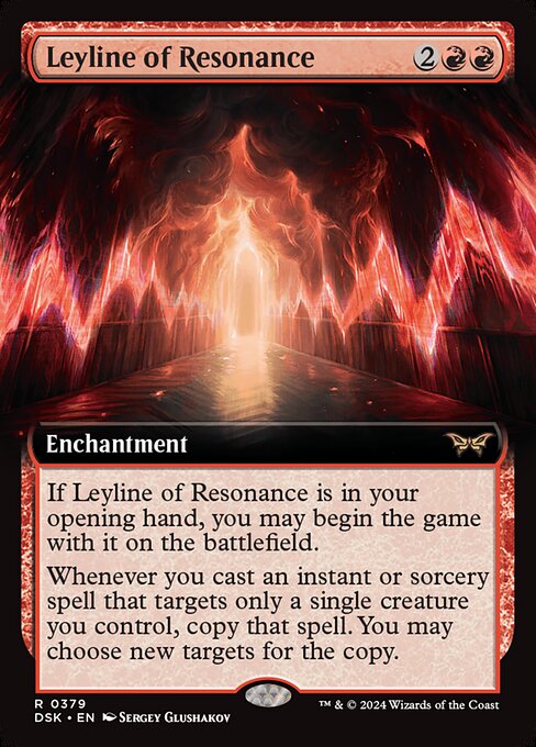 Leyline of Resonance (379) - EXTENDED ART - Duskmourn: House of Horror - Game On