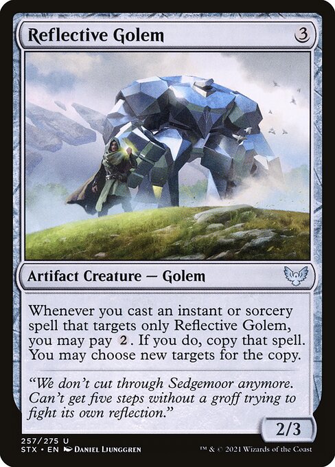 Reflective Golem (257) (Foil) - Strixhaven: School of Mages - Game On