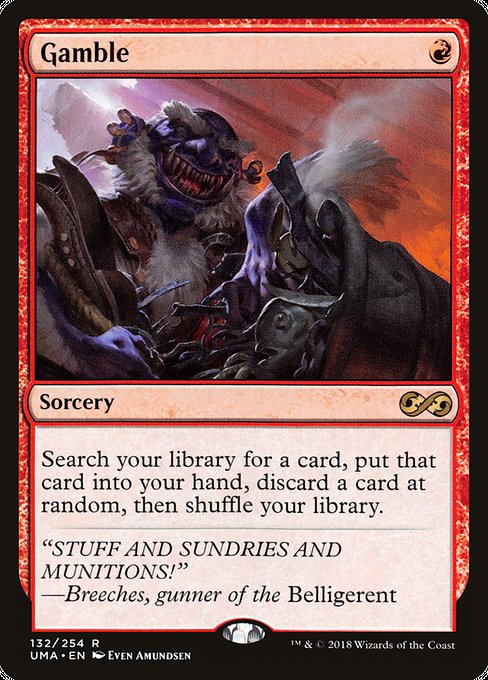 Gamble (132) (Foil) - Ultimate Masters - Game On