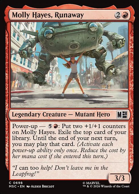 Molly Hayes, Runaway (698) (Foil) - Marvel Super Heroes Commander - Game On