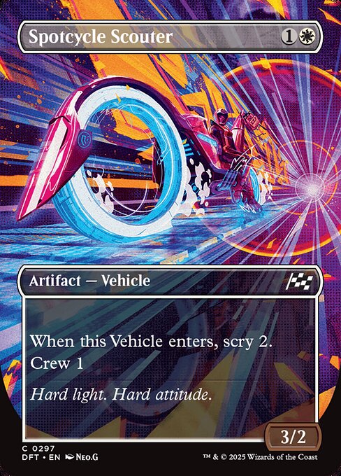 Spotcycle Scouter (297) - BORDERLESS (Foil) - Aetherdrift - Game On