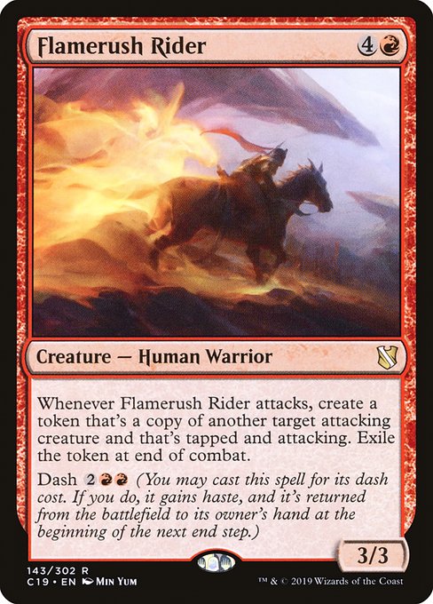 Flamerush Rider (143) - Commander 2019 - Game On
