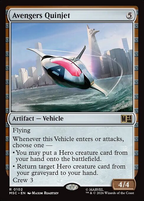 Avengers Quinjet (102) - Marvel Super Heroes Commander - Game On