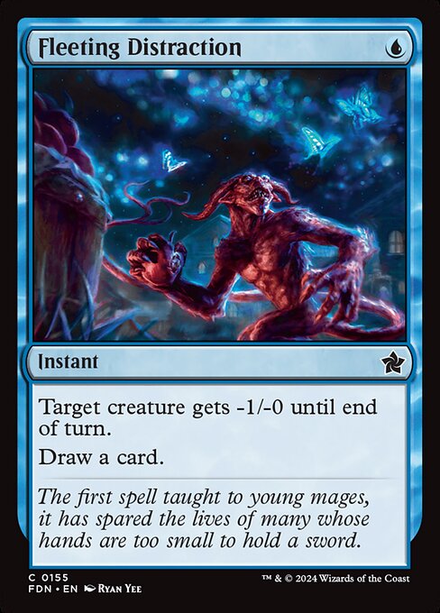 Fleeting Distraction (155) (Foil) - Foundations - Game On