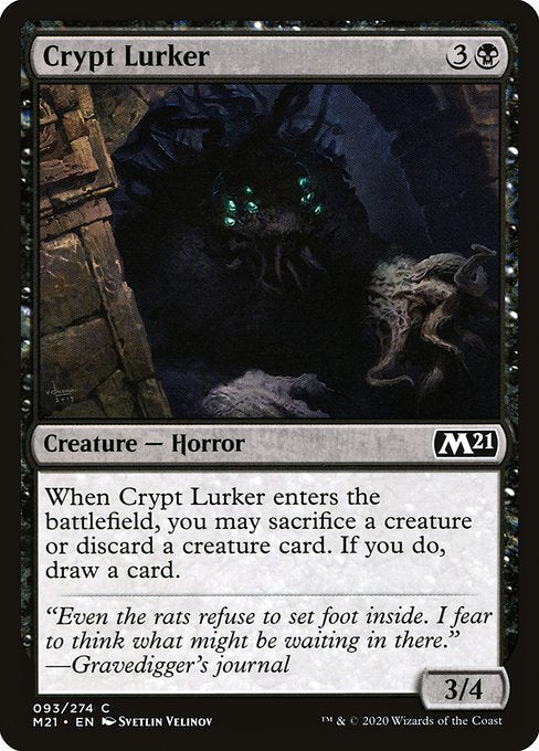 Crypt Lurker (93) (Foil) - Core Set 2021 - Game On