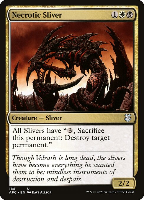 Necrotic Sliver (188) - Forgotten Realms Commander - Game On
