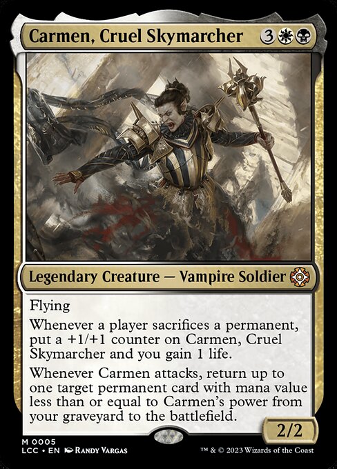 Carmen, Cruel Skymarcher (5) (Foil) - The Lost Caverns of Ixalan Commander - Game On