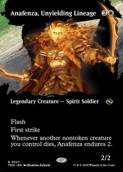 Anafenza, Unyielding Lineage (327) - BORDERLESS - FULL ART (Foil) - Tarkir: Dragonstorm - Game On