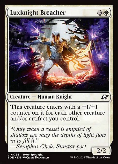 Luxknight Breacher (26) (Foil) - Edge of Eternities - Game On