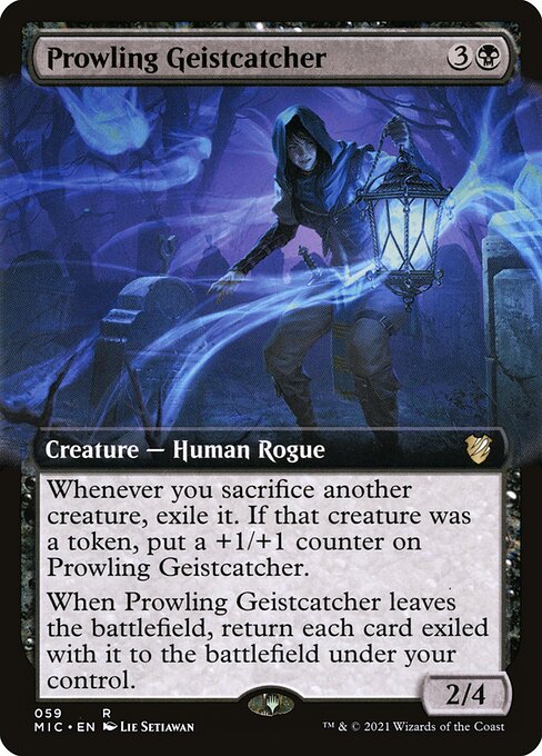 Prowling Geistcatcher (59) - EXTENDED ART - Midnight Hunt Commander - Game On