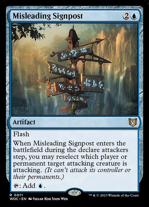 Misleading Signpost (11) - Wilds of Eldraine Commander - Game On