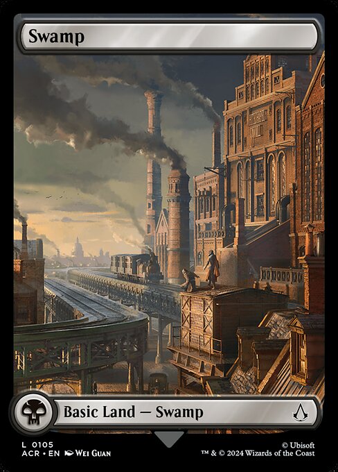 Swamp (105) - FULL ART (Foil) - Assassin's Creed - Game On