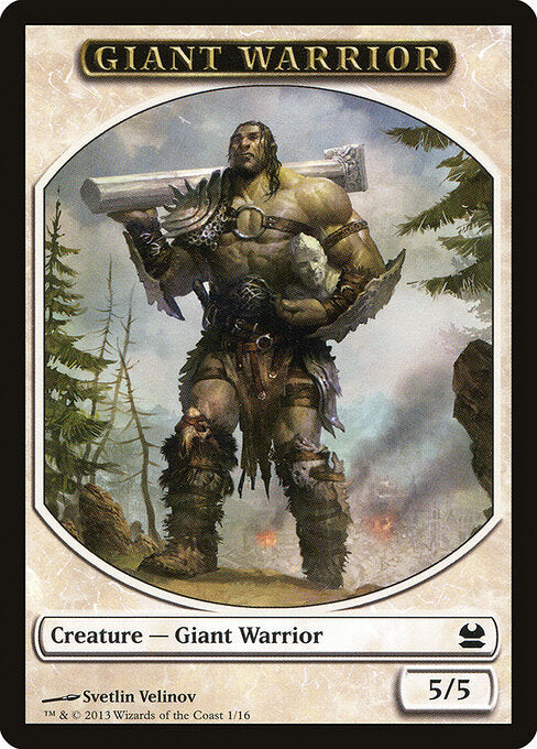 Giant Warrior (1) - Modern Masters Tokens - Game On