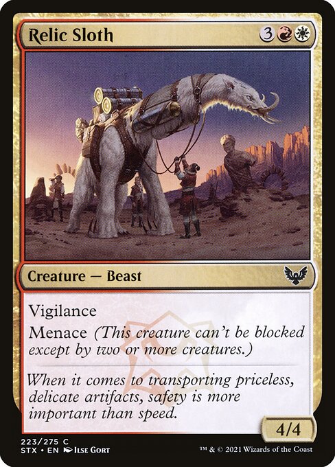 Relic Sloth (223) (Foil) - Strixhaven: School of Mages - Game On