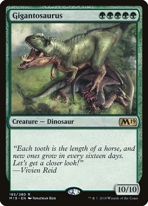 Gigantosaurus (185) - Core Set 2019 - Game On