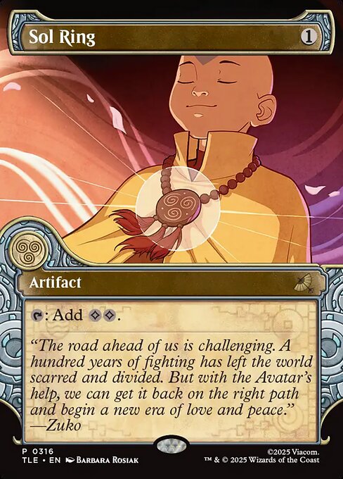 Sol Ring (316) - BORDERLESS - Avatar: The Last Airbender Eternal - Game On