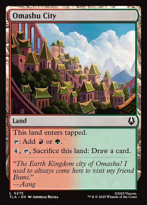 Omashu City (275) (Foil) - Avatar: The Last Airbender - Game On