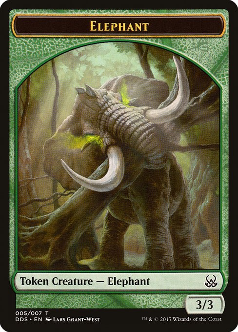 Elephant (5) - Duel Decks: Mind vs. Might Tokens - Game On