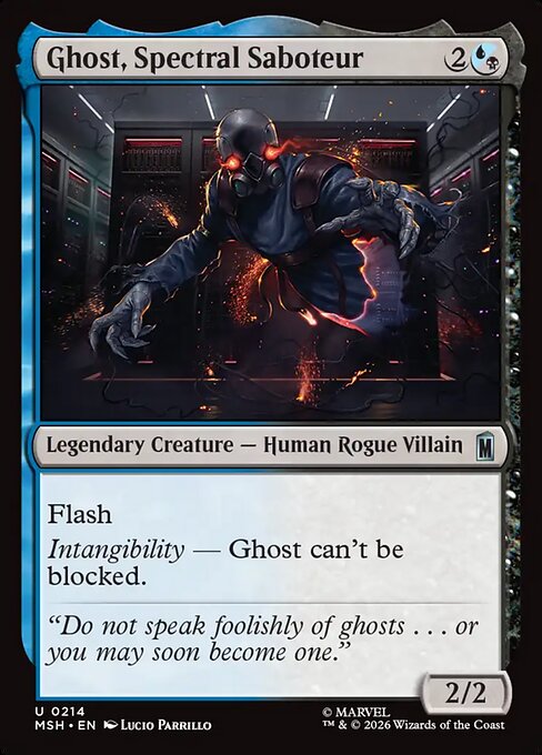Ghost, Spectral Saboteur (214) (Foil) - Marvel Super Heroes - Game On