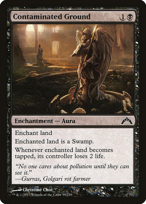 Contaminated Ground (59) (Foil) - Gatecrash - Game On