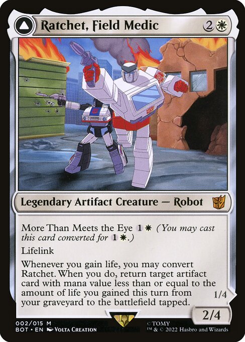 Ratchet, Field Medic // Ratchet, Rescue Racer (2) - Transformers - Game On