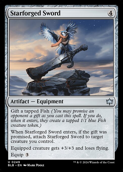 Starforged Sword (249) (Foil) - Bloomburrow - Game On