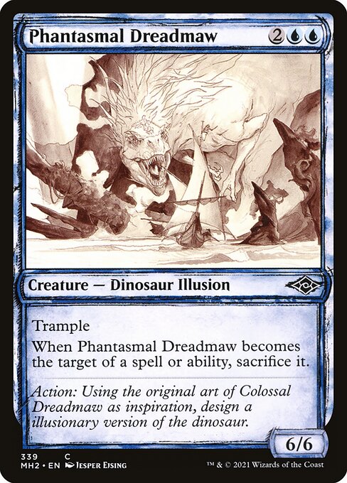 Phantasmal Dreadmaw (339) - SHOWCASE (Foil) - Modern Horizons 2 - Game On