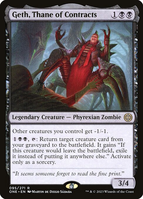 Geth, Thane of Contracts (95) (Foil) - Phyrexia: All Will Be One - Game On