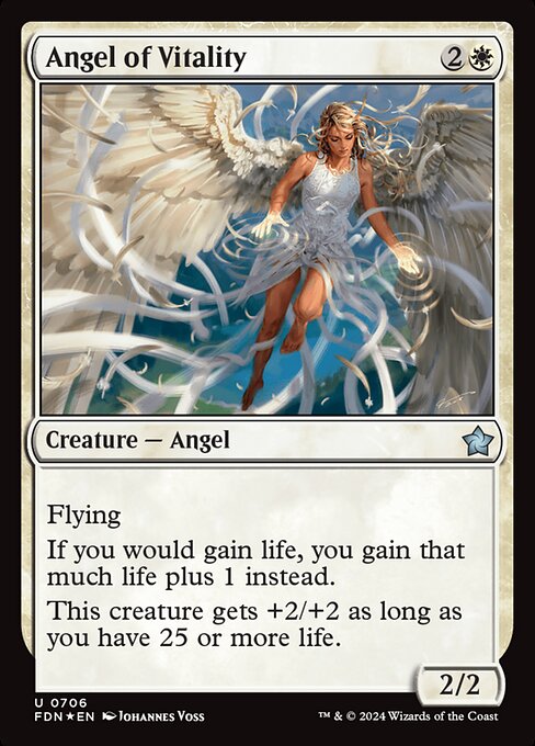 Angel of Vitality (706) (Foil) - Foundations - Game On